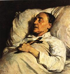 Henri Regnault Mme. Mazois ( The Artist s Great-Aunt on Her Deathbed ) Germany oil painting art
